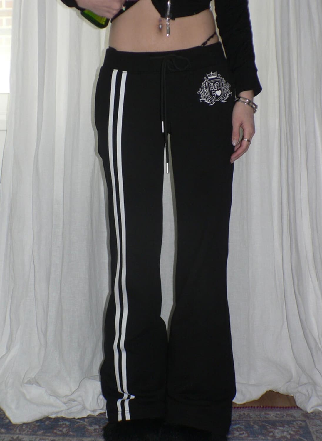 엔젤넘버555 Angelic sweat pants Black 상품이미지1