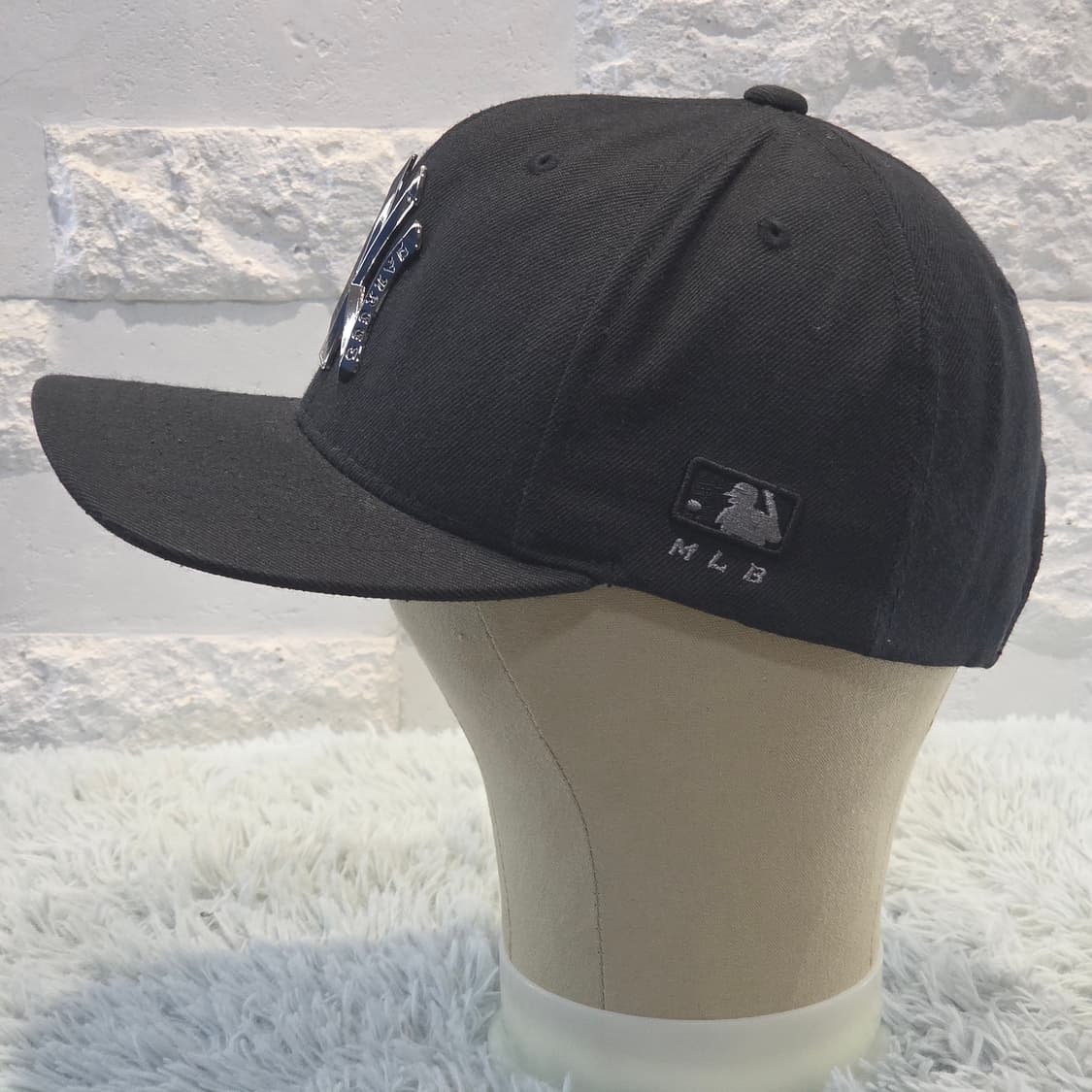 L4-8:MLB 메탈로고 뉴욕양키스 볼캡 블랙 56-59cm 상품이미지2