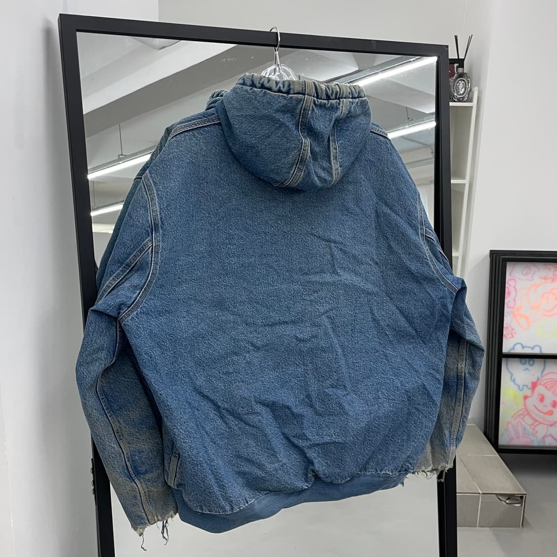 칼하트 OG J39 dst 디스트레스드 데님 액티브 워크자켓  상품이미지4