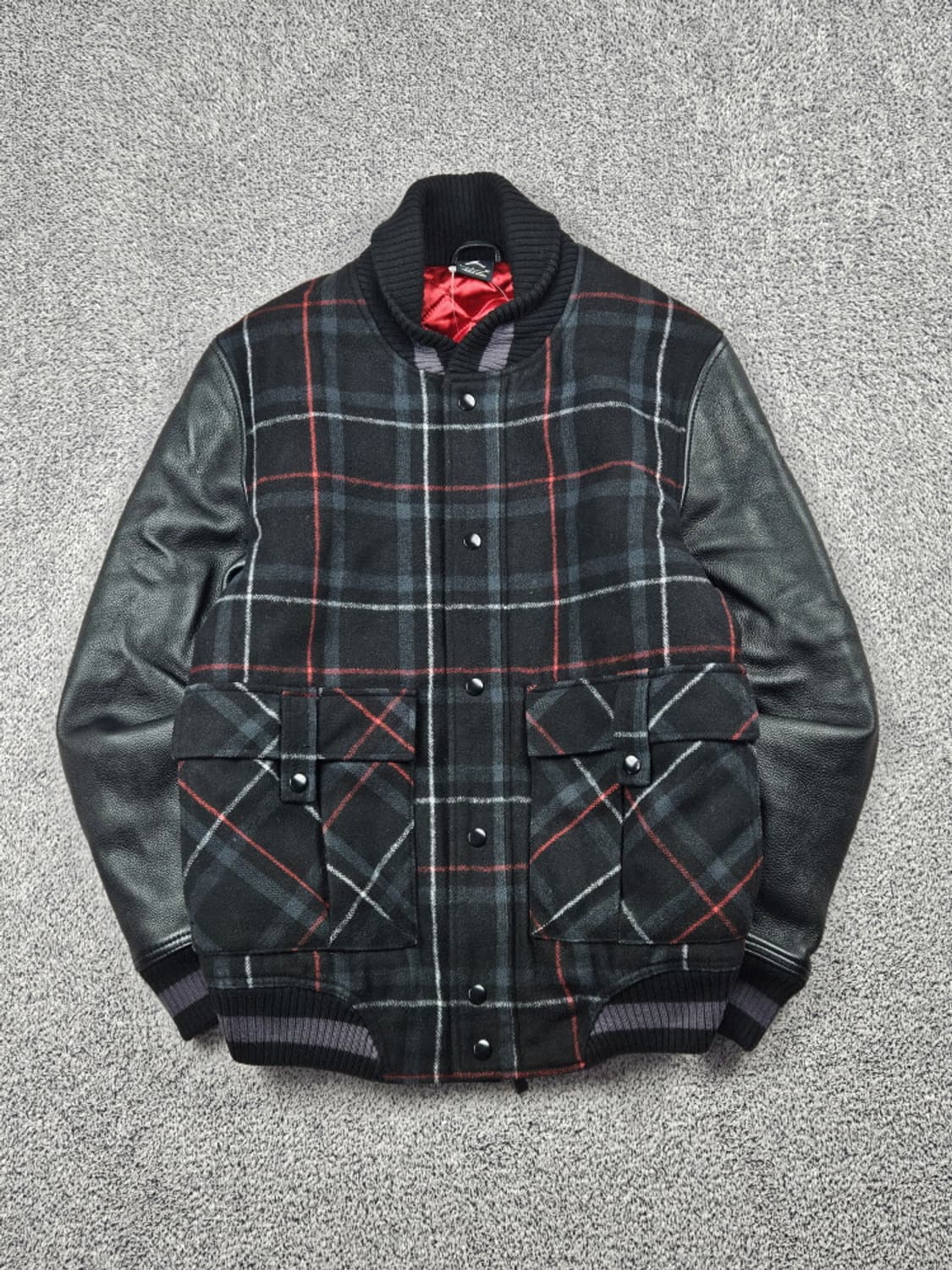 나이키 조던 체크패턴 울레더 바시티 자켓 ( S ) / 10106 상품이미지1