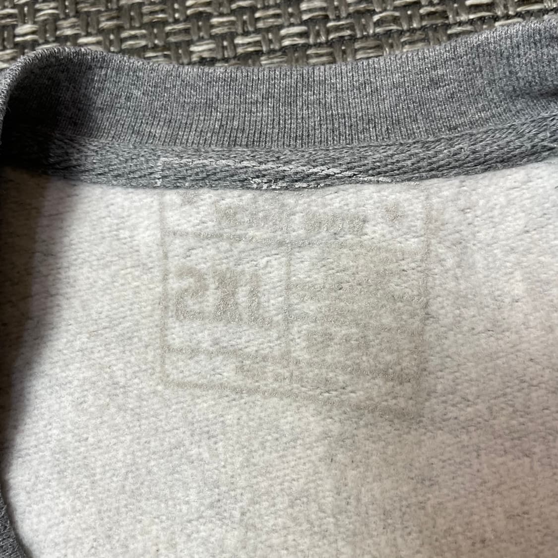 빈티지 그레이 기모 맨투맨 2XL 상품이미지6