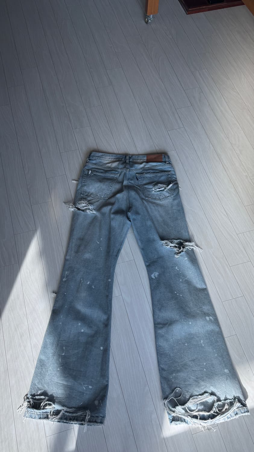 [1]프로젝트gr 디스트레스드 플레어 진 블루 상품이미지3