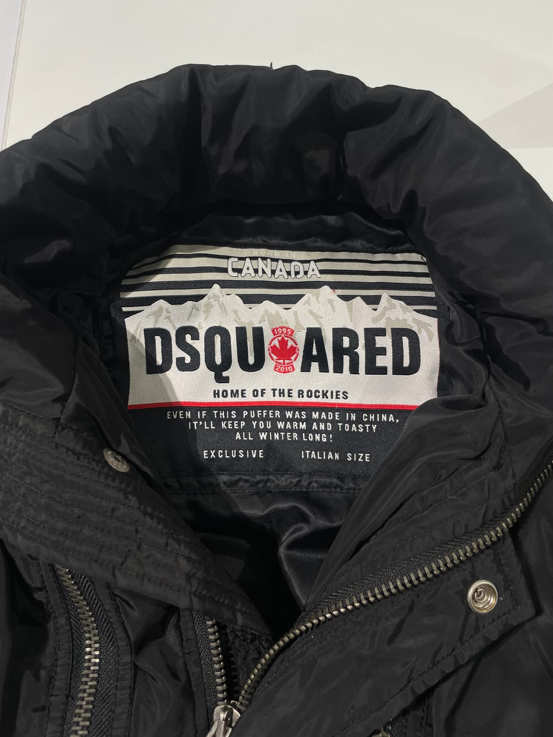 디스퀘어드2 블랙 지퍼 레이어 투 웨이 푸퍼 자켓 상품이미지7