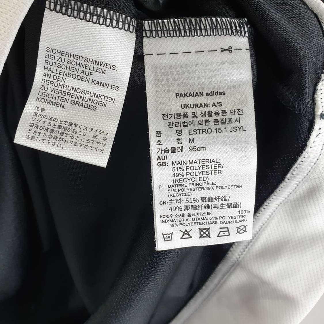 아디다스 블랙 남자 긴팔티 M N4408 상품이미지7