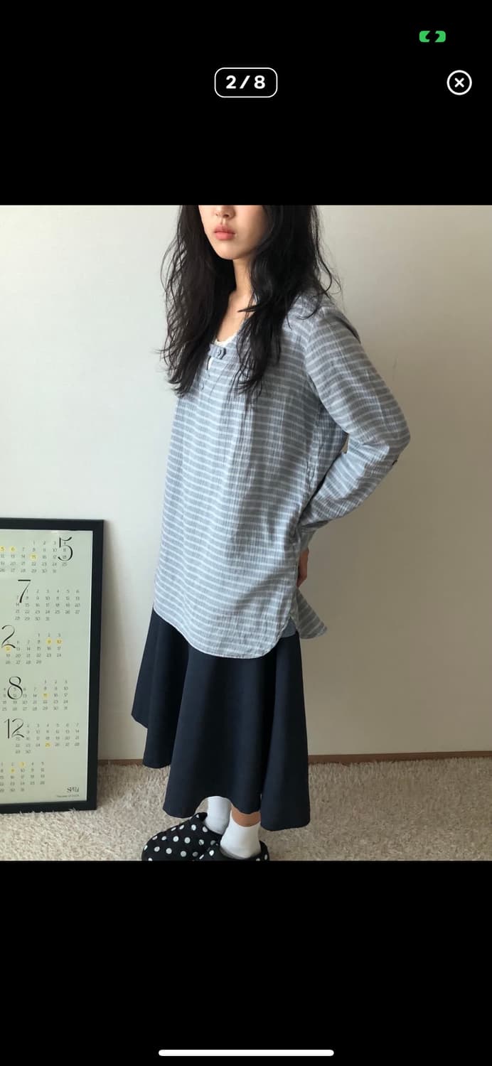 일본 빈티지 모리걸 티 블라우스 상품이미지1