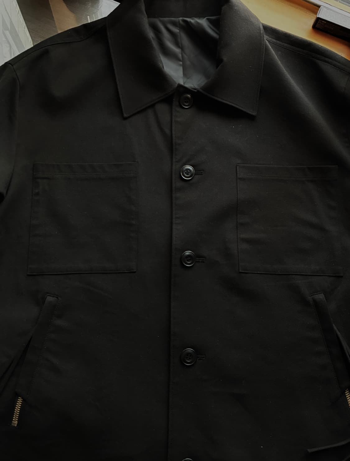 (XL) 드로우핏 블루종 자켓 BLACK 판매 상품이미지2