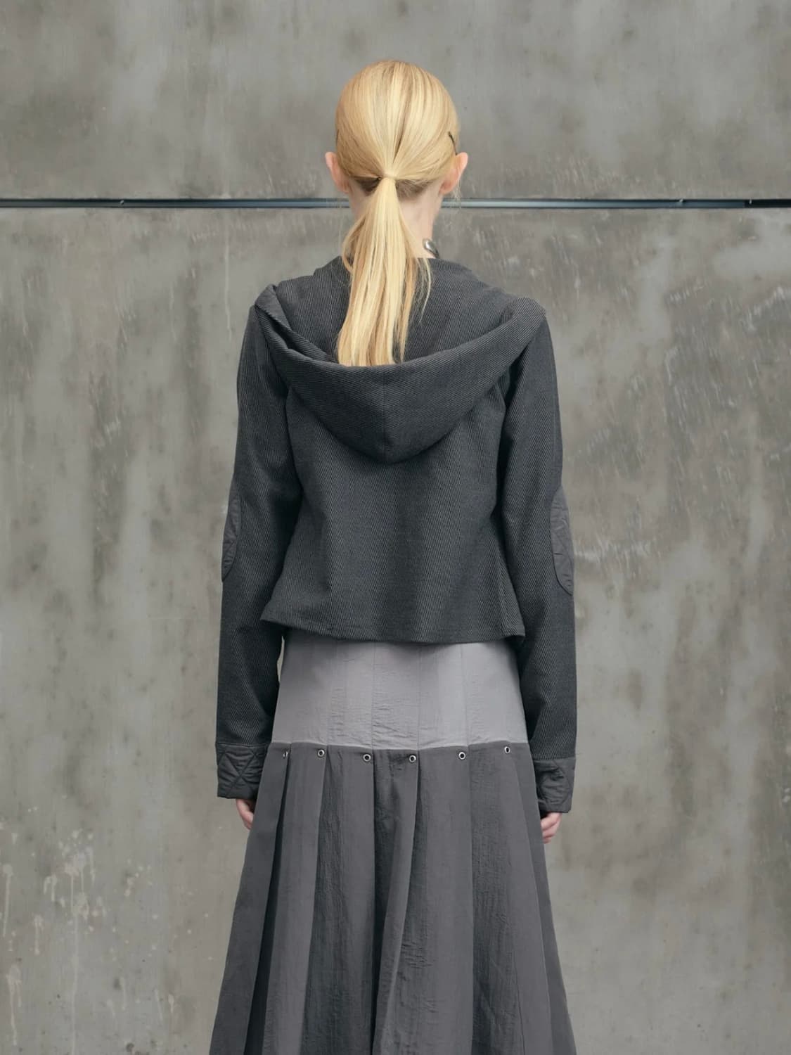 Saddog 그레이 후드집업 상품이미지2