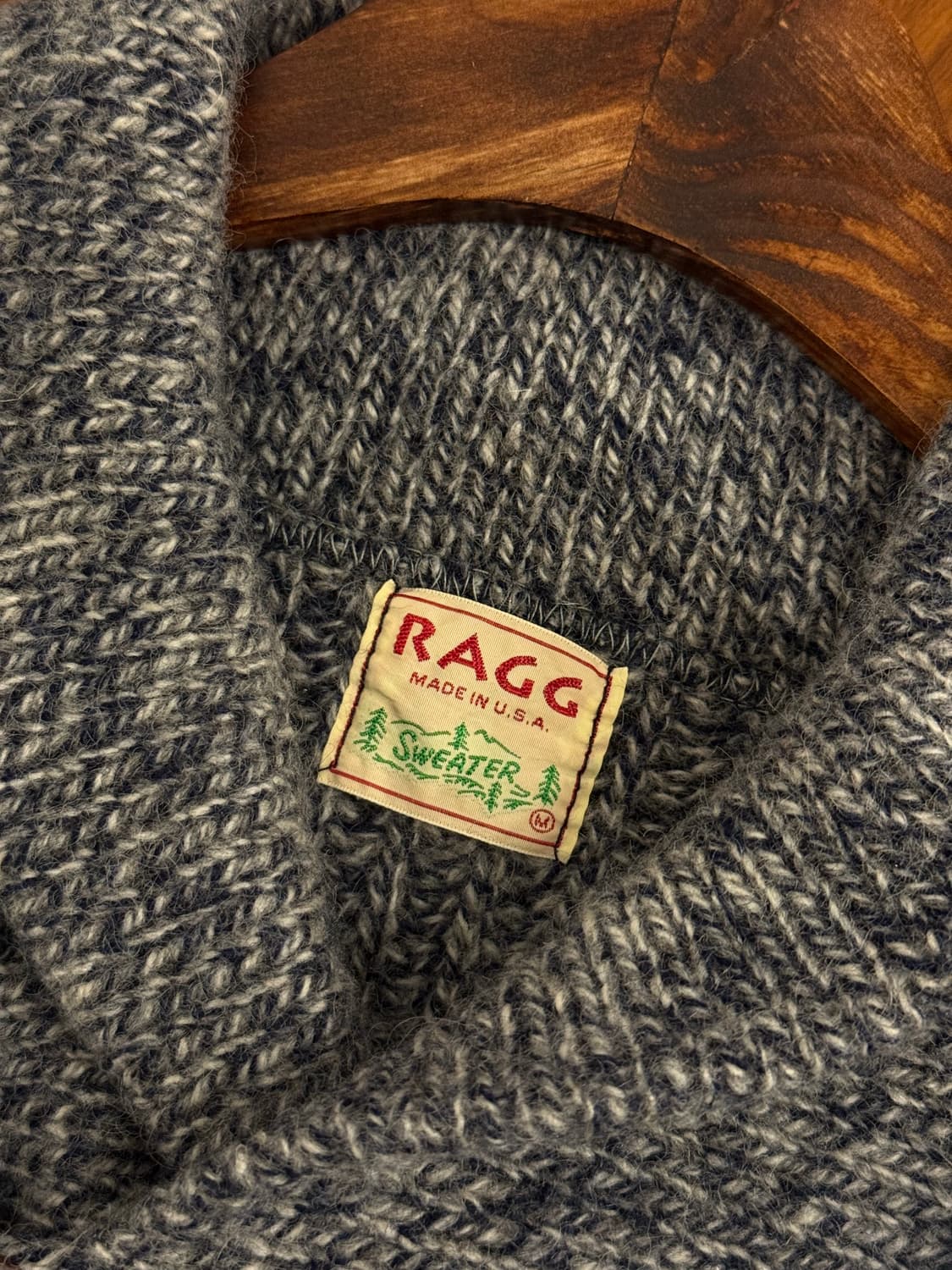 L) 90s RAGG U.S.A. Shawl Collar Pullover 상품이미지7