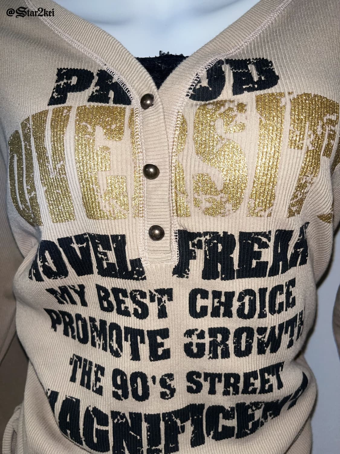 00‘s 글리터 그래픽 롱슬리브 상품이미지2