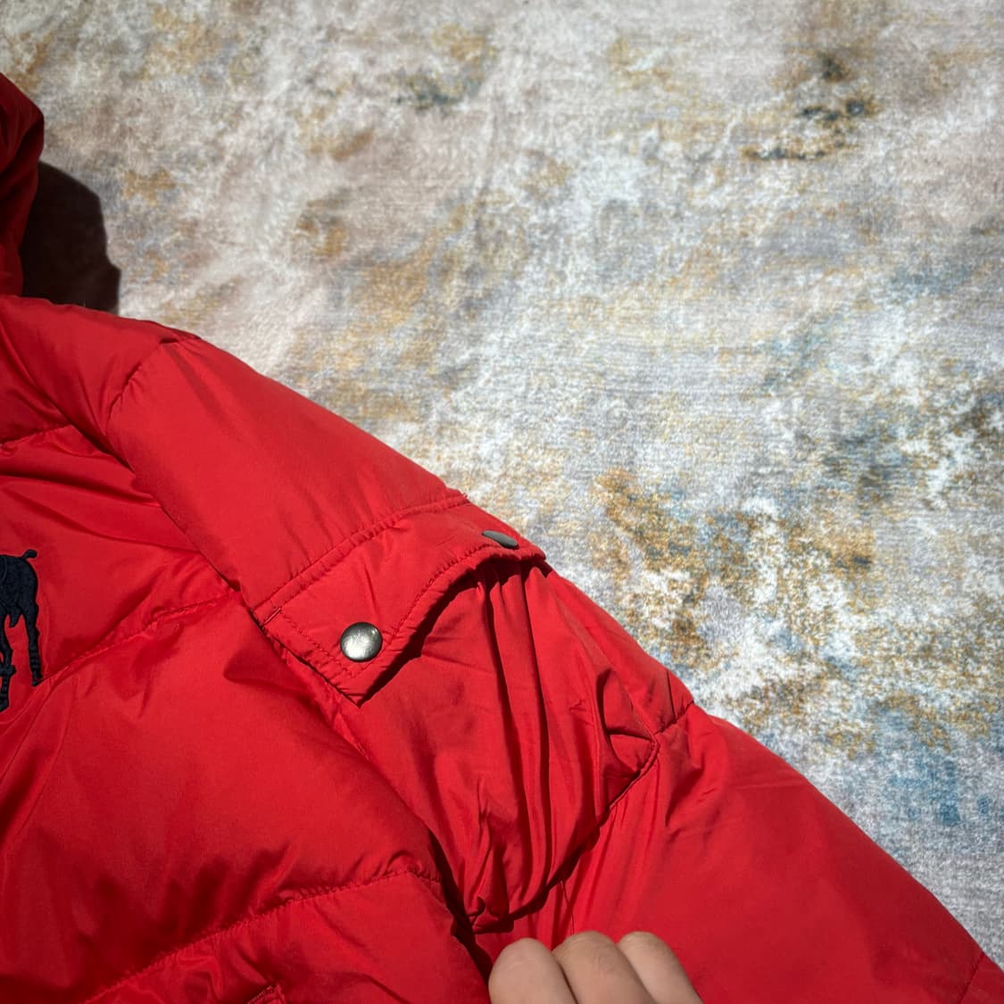 폴로 빅포니 빈티지 포켓 후드패딩 상품이미지5