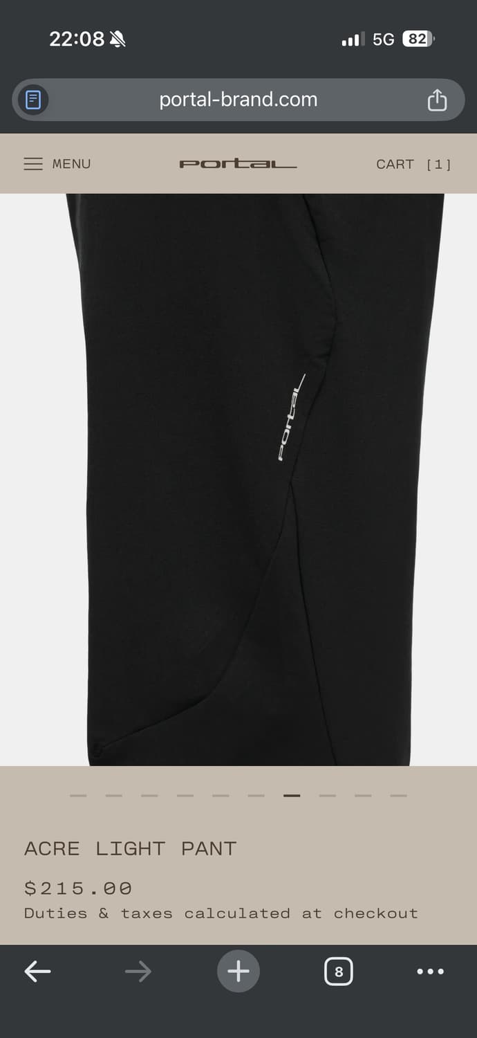 Portal Acre Light Pant BlackBeauty [L] 상품이미지3