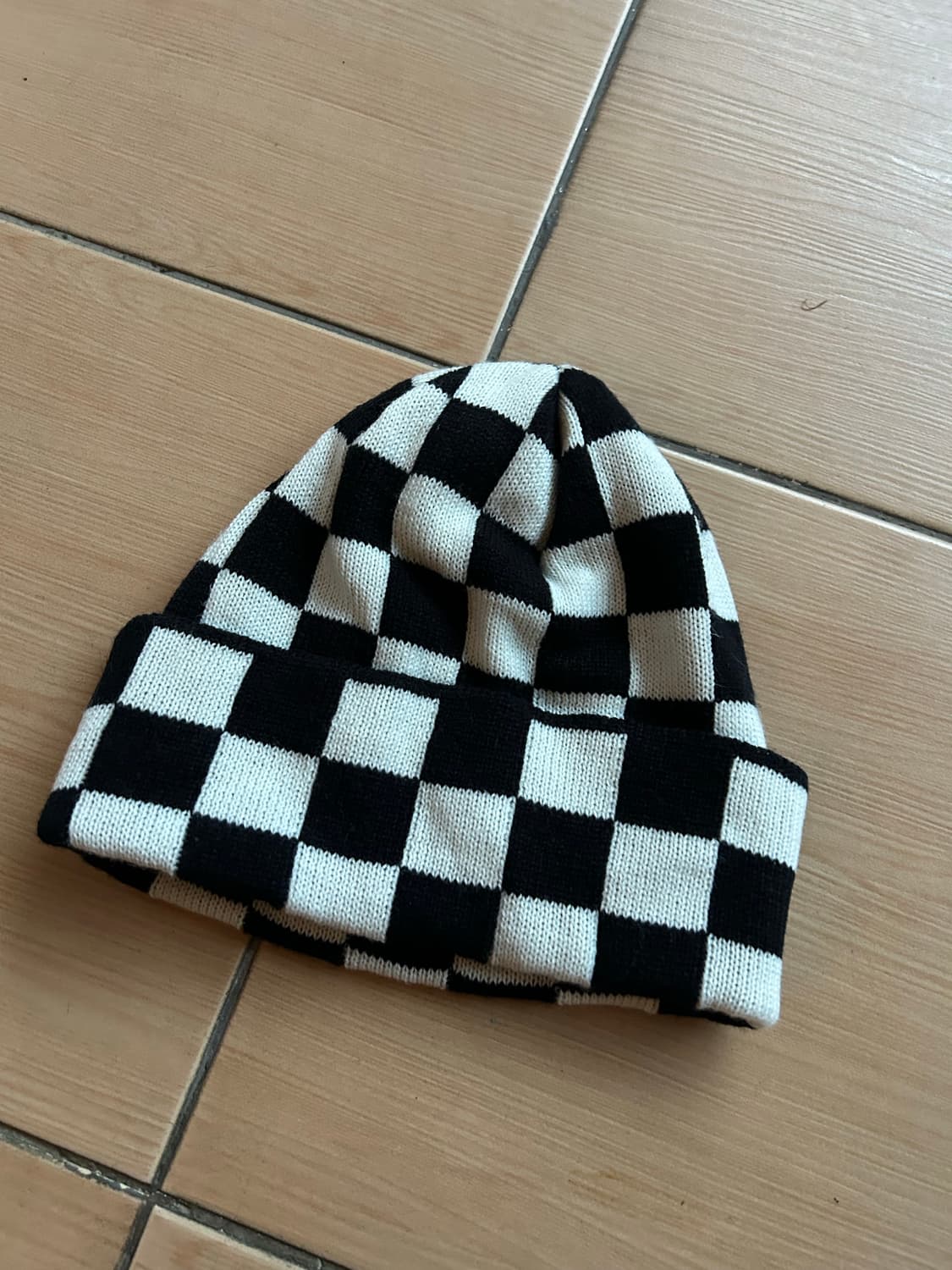 체커보드 비니 상품이미지1