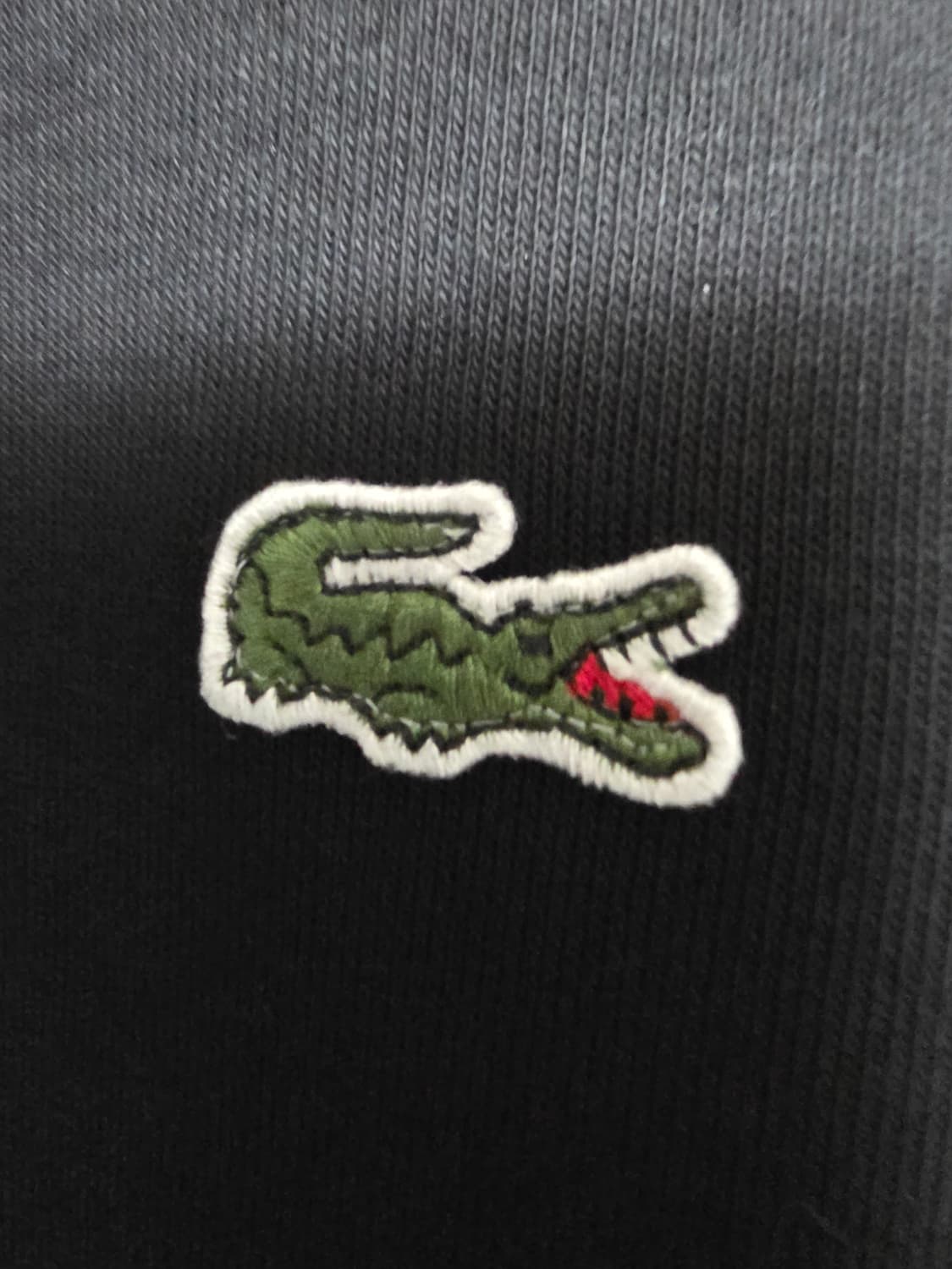 라코스테 블랙 맨투맨 티셔츠 상품이미지2