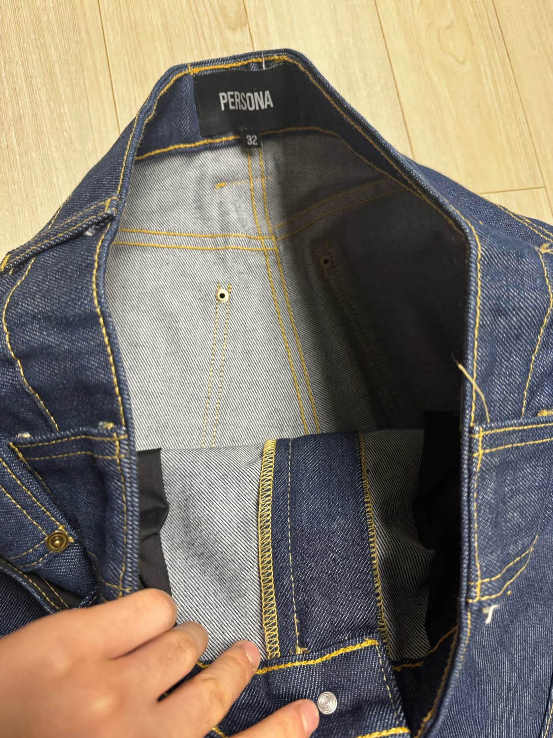 Persona 페르소나 더블니 데님 상품이미지5