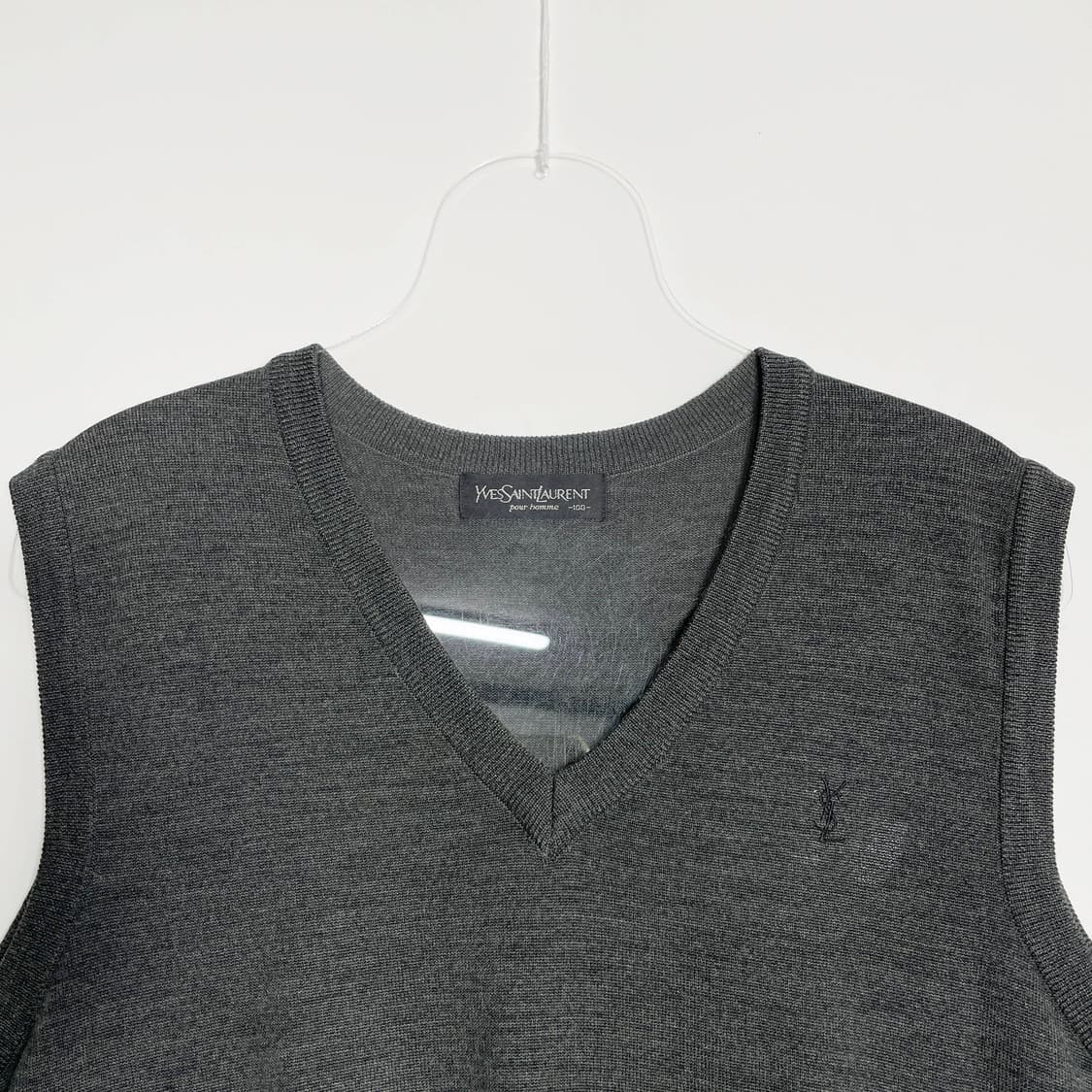 C1 YSL 입생로랑 브이넥 니트 베스트 100사이즈 상품이미지2