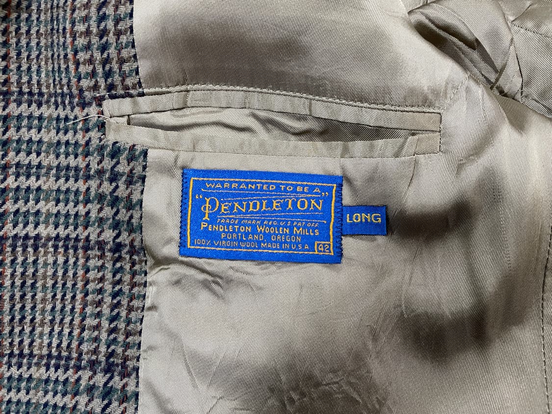 105) 70's 펜들턴 글렌체크 블레이저(미국제)데드스탁 상품이미지3