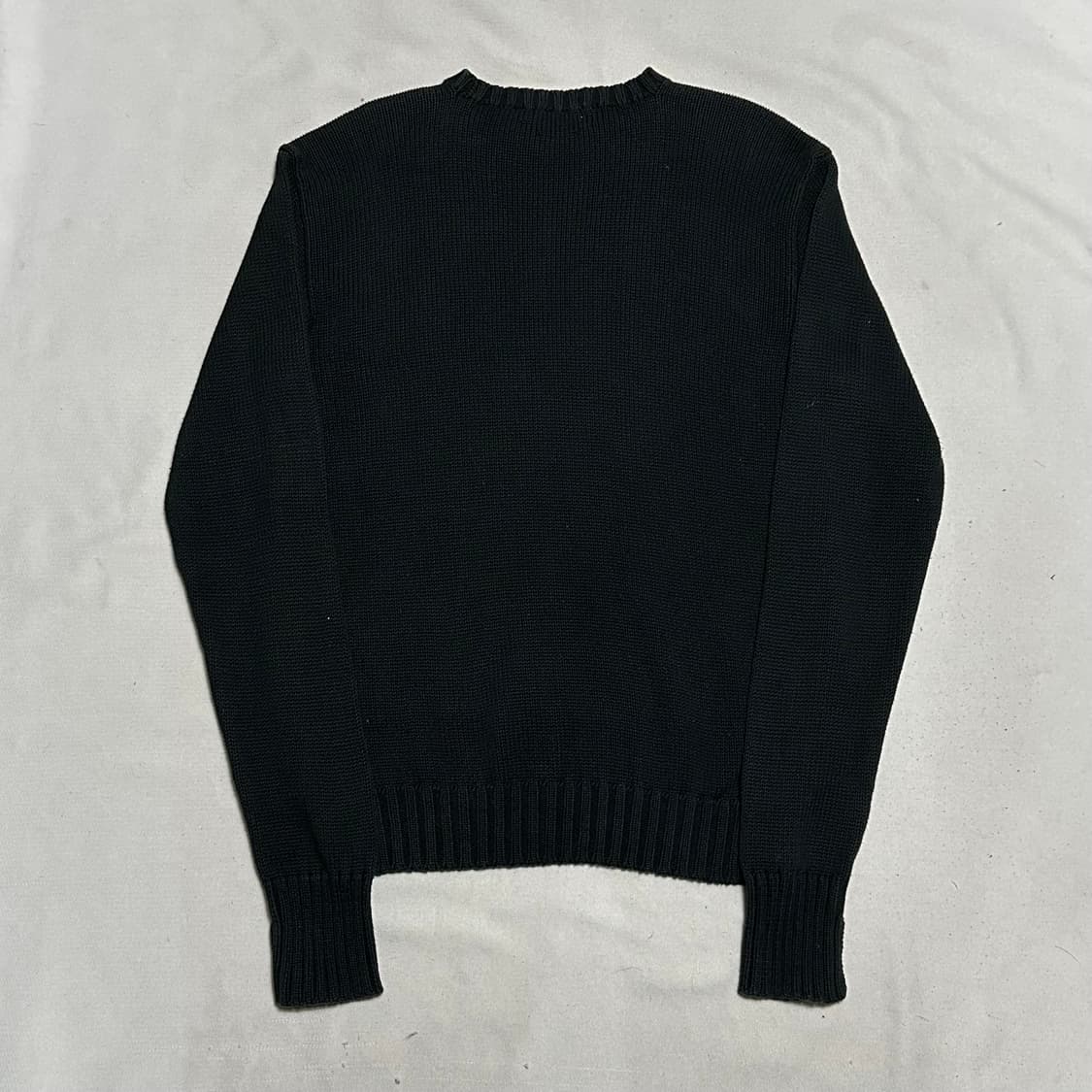 S 폴로랄프로렌 코튼 라운드넥 블랙 니트  상품이미지3