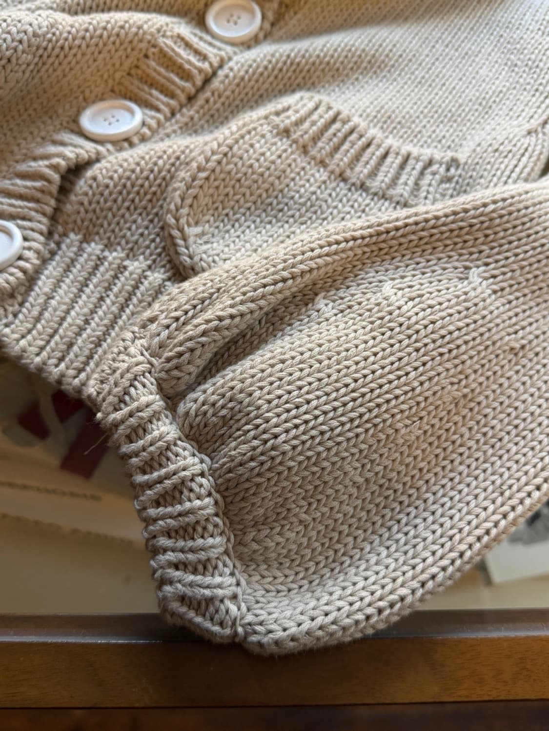 버버리 니트 롱가디건 66~77 상품이미지5