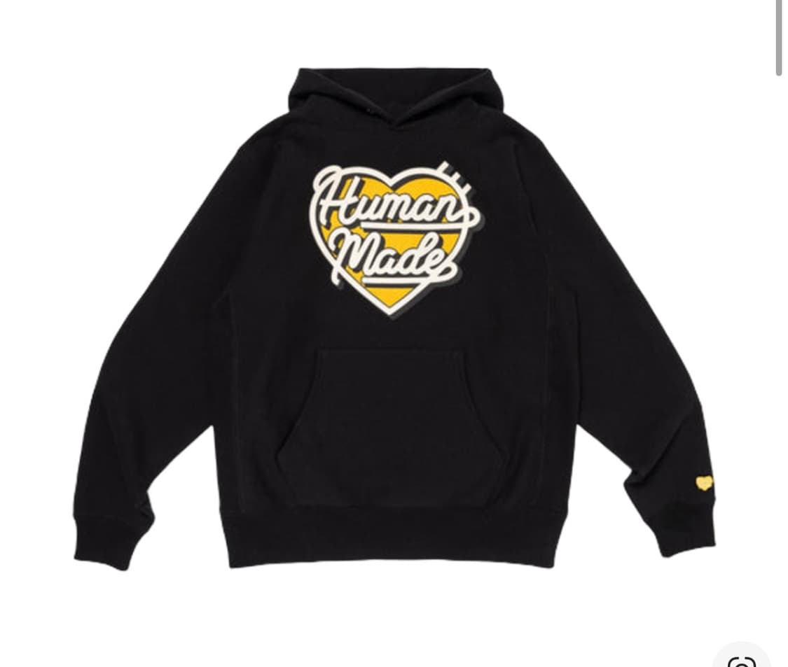 휴먼메이드 헤비웨이트 후드 블랙 상품이미지1