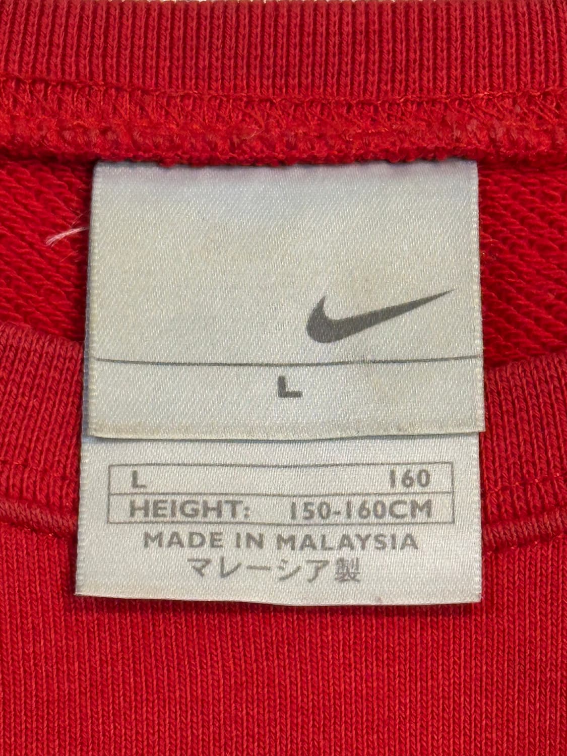 00's 나이키 올드스쿨 빅스우시 스웻 맨투맨 레드 상품이미지6