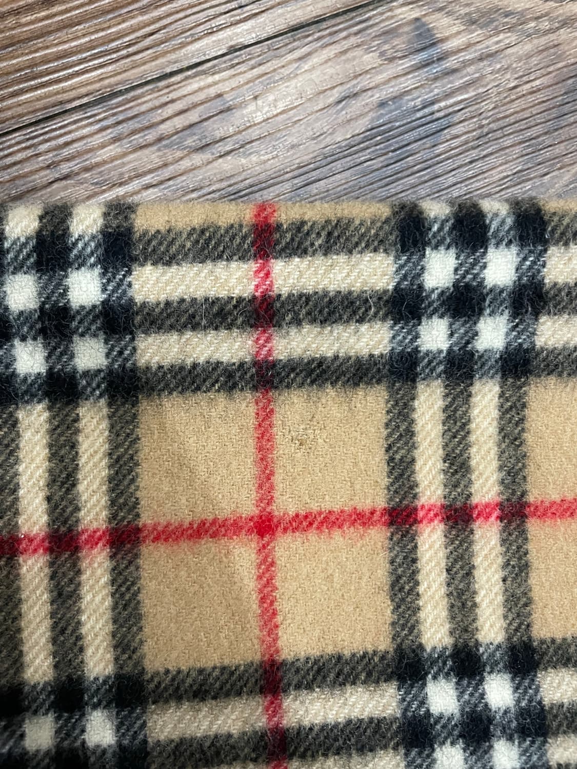 버버리 램스울 노바체크 쁘띠 머플러 목도리 베이지 상품이미지5