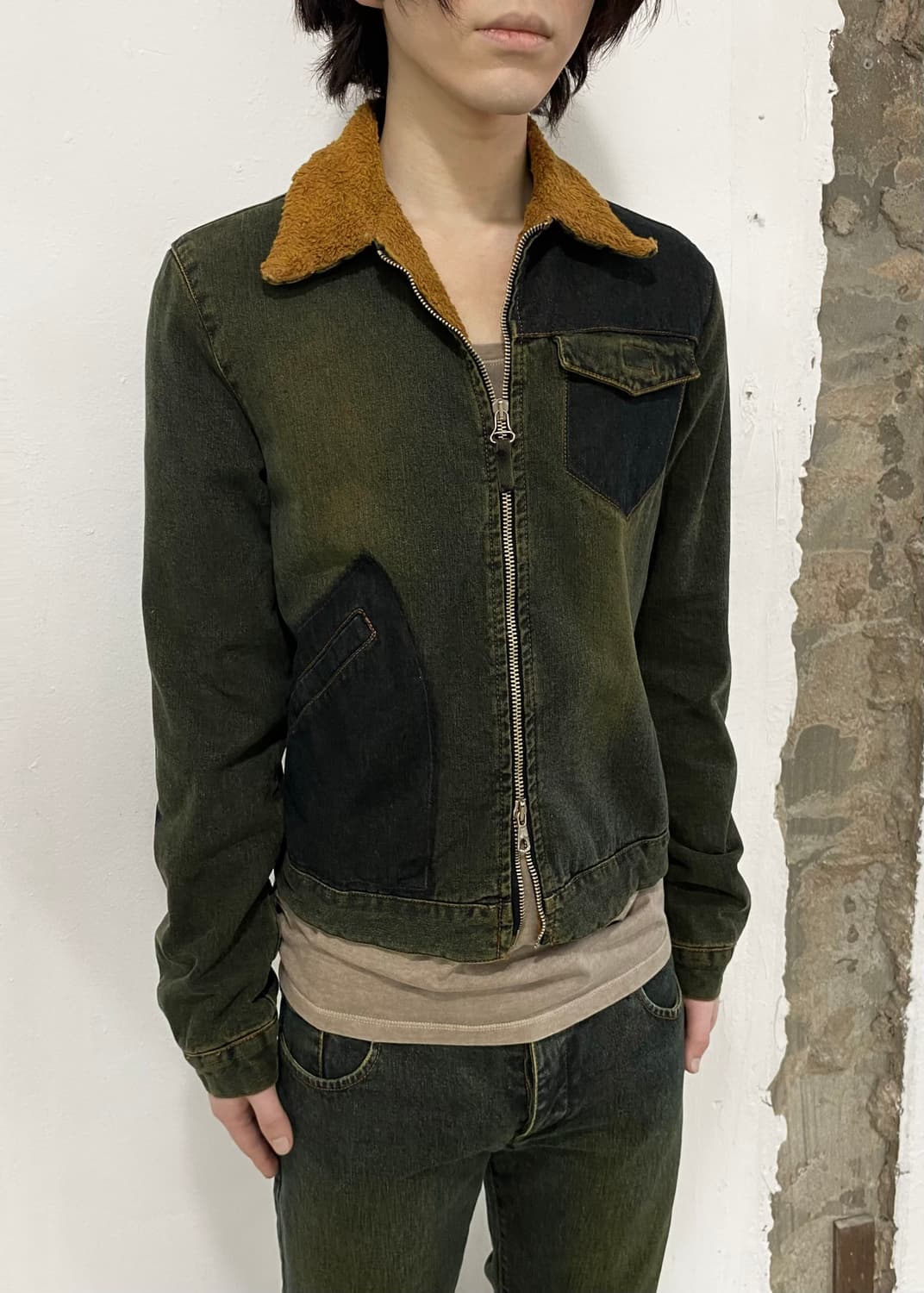 장폴고티에 00s JPG 플리스 데님 자켓 상품이미지1