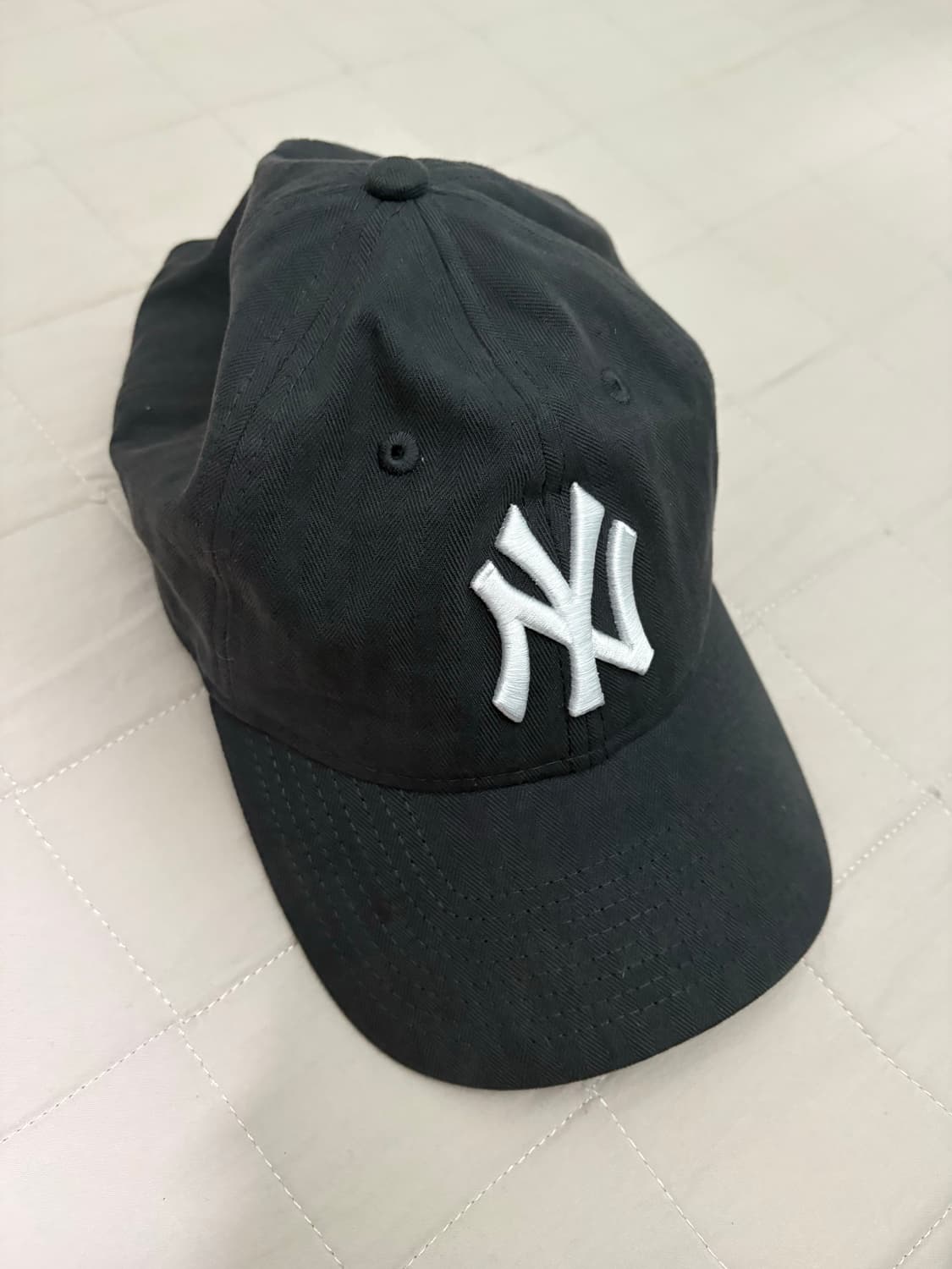 무민서추천) 뉴에라 빈티지 헤링본 언스트럭쳐 볼캡 차콜 상품이미지2