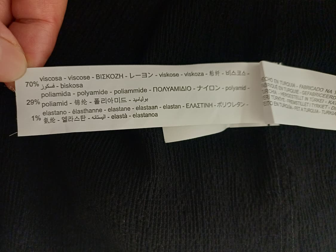 [L] 자라(ZARA) 남성 릴랙스핏 오픈칼라 반팔 셔츠 블랙 상품이미지8