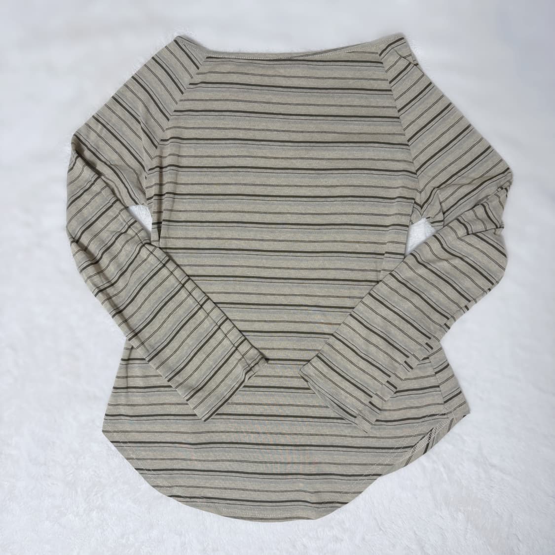 JPN number one 모리걸 하구미 스즈코 헨리넥 슬리브 상품이미지3