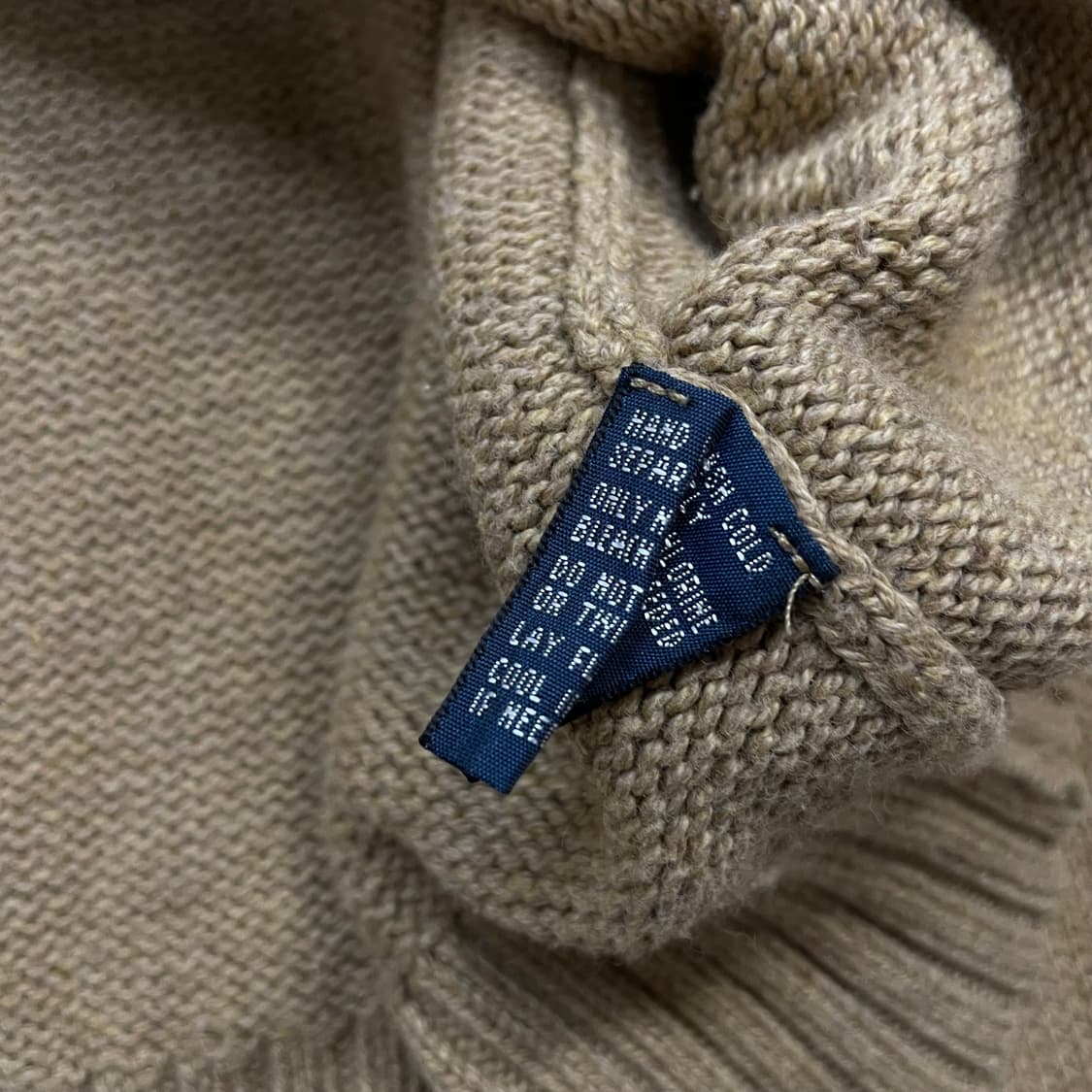 폴로 랄프로렌 포니 로고 코튼 니트 베이지 상품이미지4