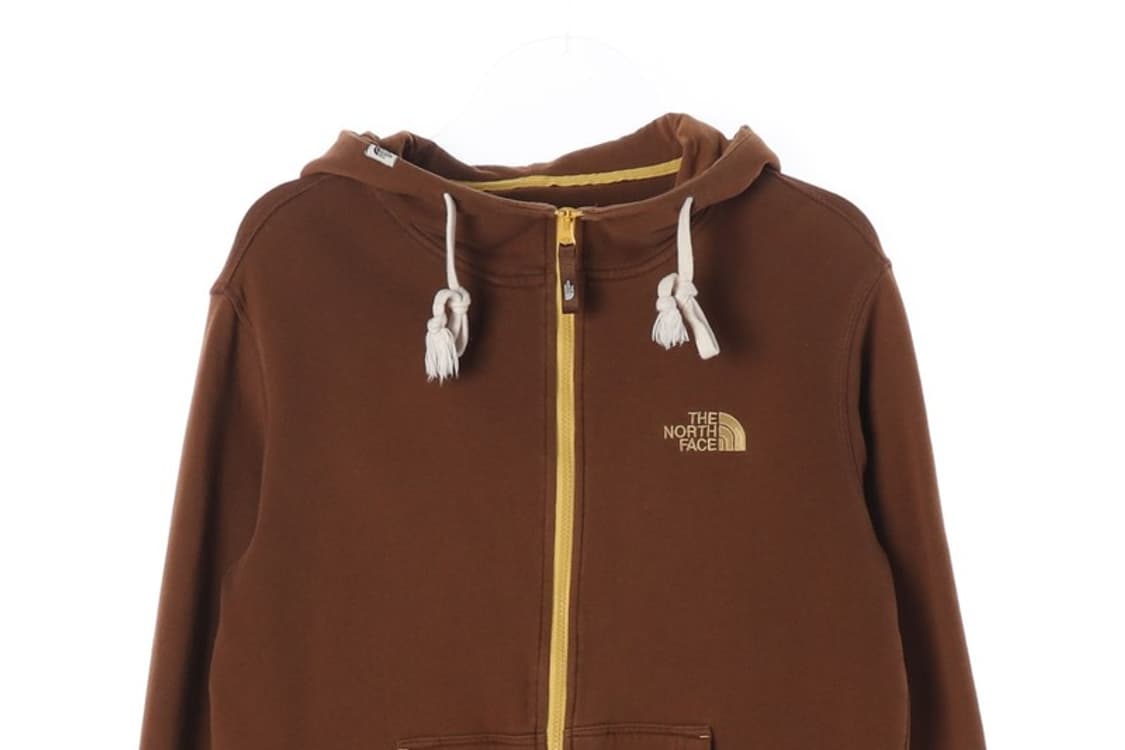 노스페이스 브라운 빅로고 후드집업 L 상품이미지3