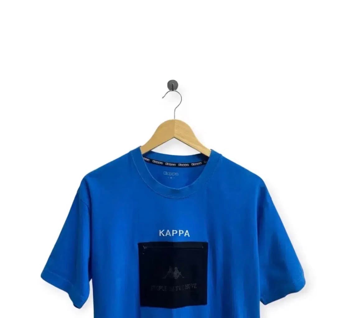 카파 Kappa 레트로 메쉬 포켓 파란색 반팔티 M 상품이미지2