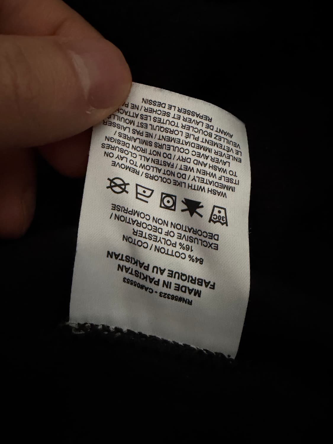 나이키 x 스투시 워시드 플리스 팬츠 블랙 미디움 극미중고 민트급 판매 상품이미지3