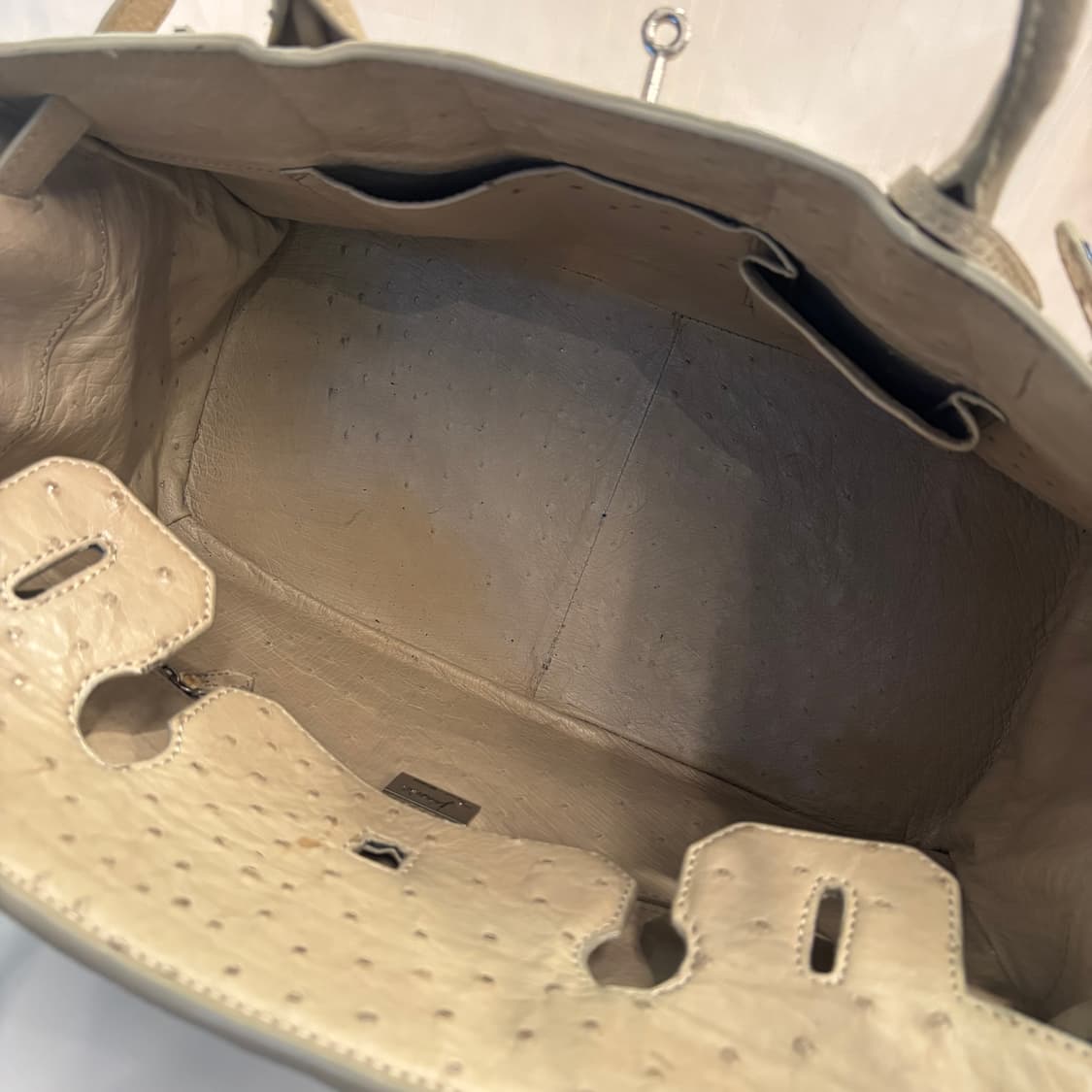 정품 진니 서울밀라노 타조가죽 벌킨백  상품이미지9