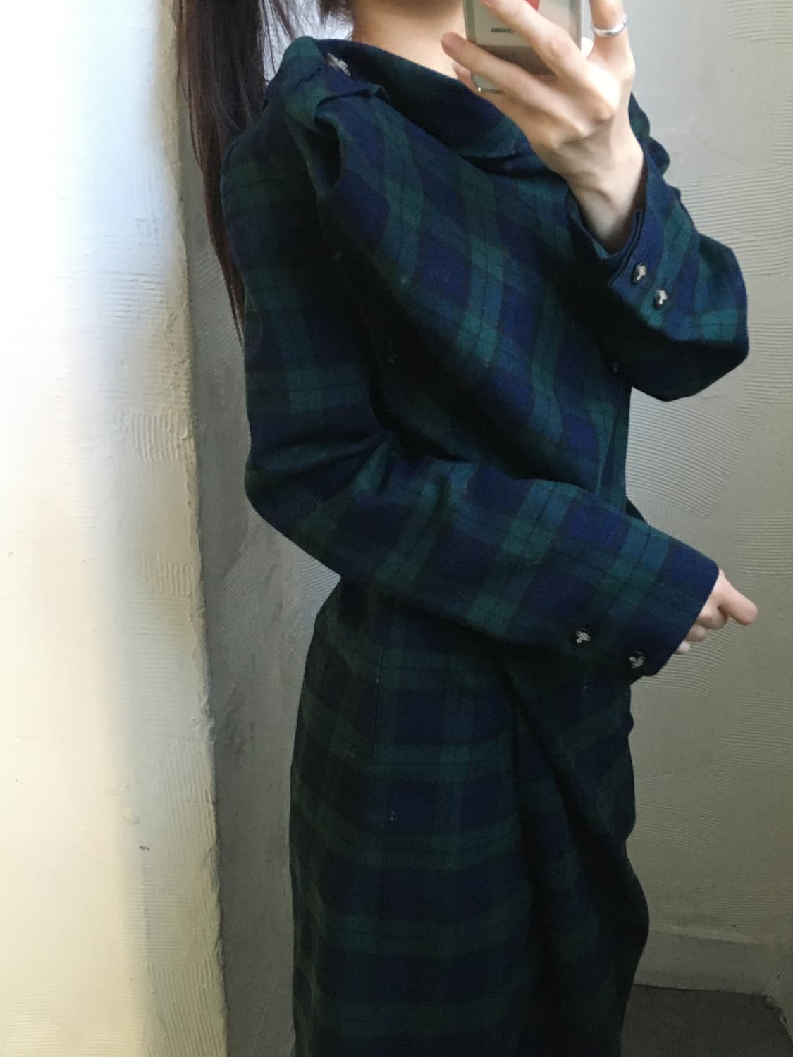 Vivienne Westwood 비비안웨스트우드 체크 드레이핑 원피스 상품이미지3