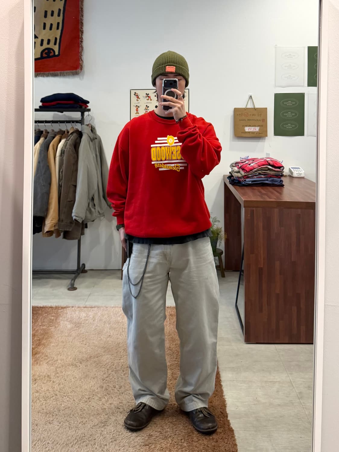 90s Jerzees 저지스 ROSEWOOD 스웻셔츠 (USA) 상품이미지2