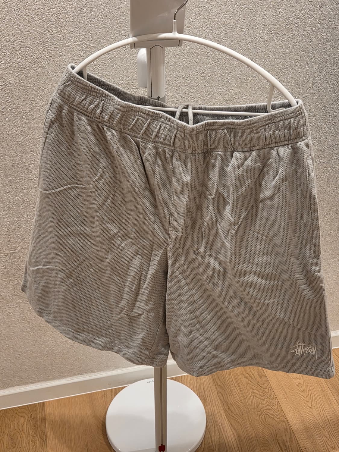 스투시 더블 레이어 저지 반바지 라지사이즈 그레이 상품이미지1