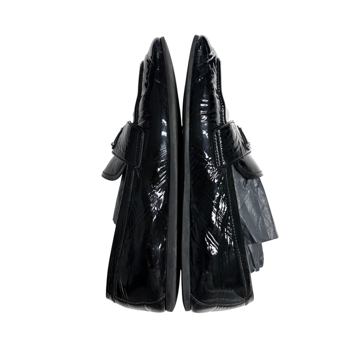 프라다 나플락 페이턴트 로퍼 삼각로고. 초콜릿 상품이미지7