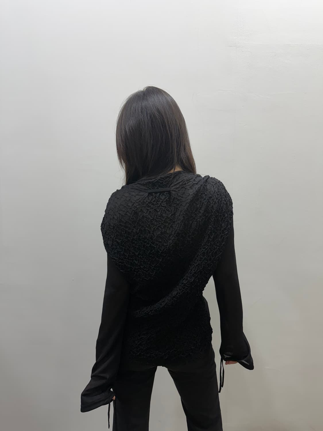 장 폴 고티에 아카이브 투톤 시스루 블라우스 상품이미지7