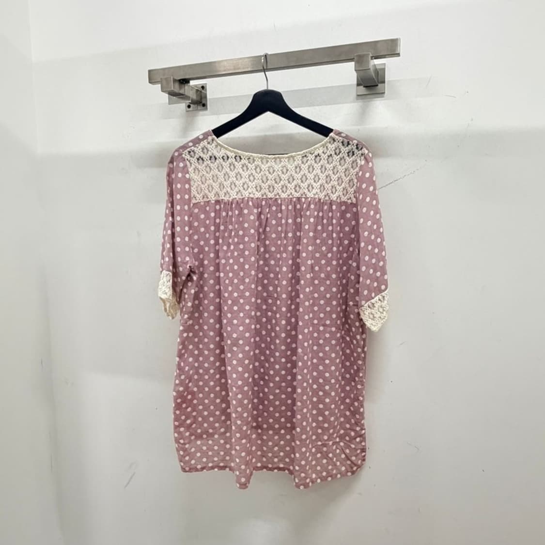 도트 레이스 블라우스 상품이미지3