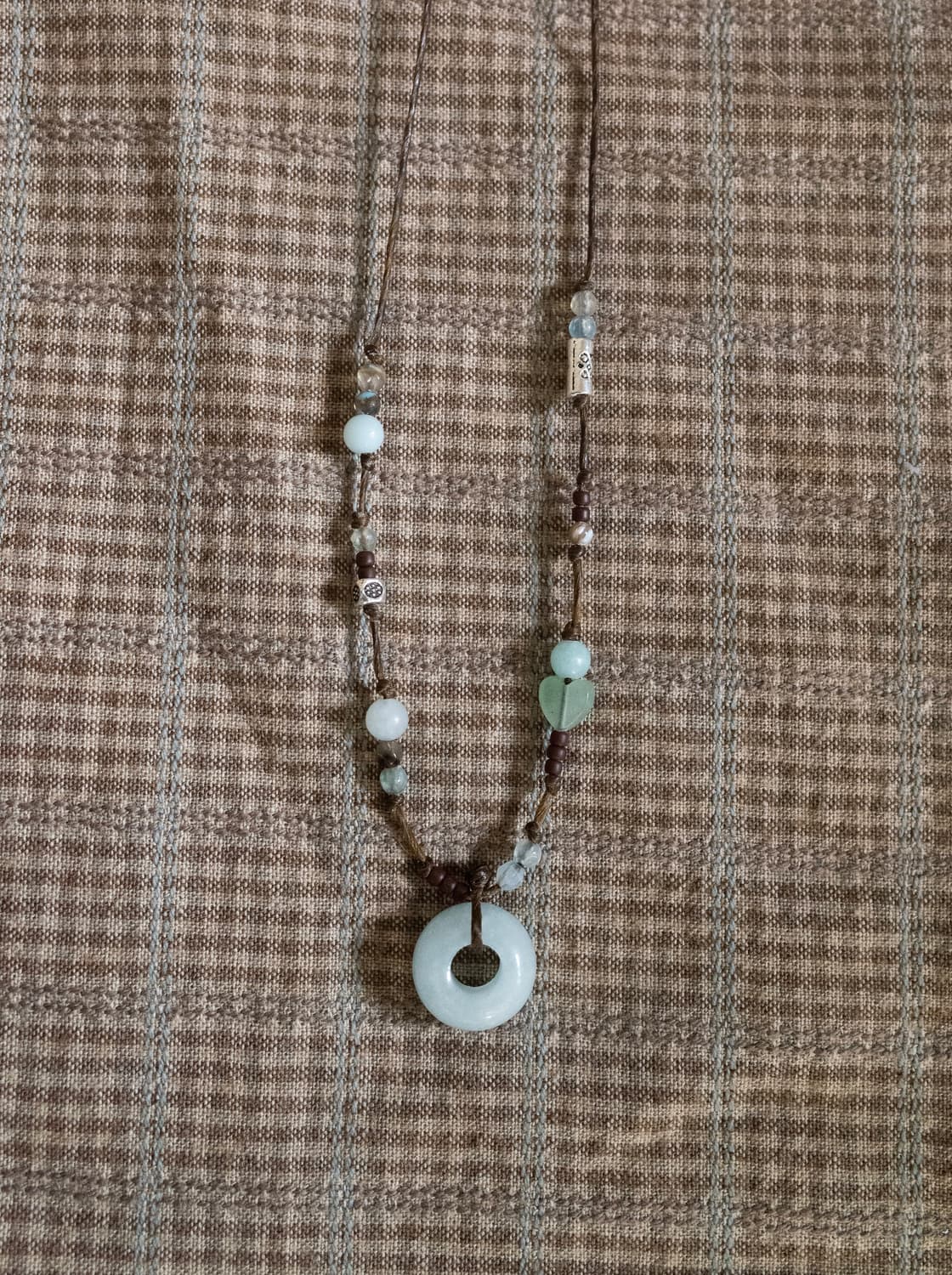 mint donut necklace 민트 도넛 핸드메이드 목걸이 상품이미지1