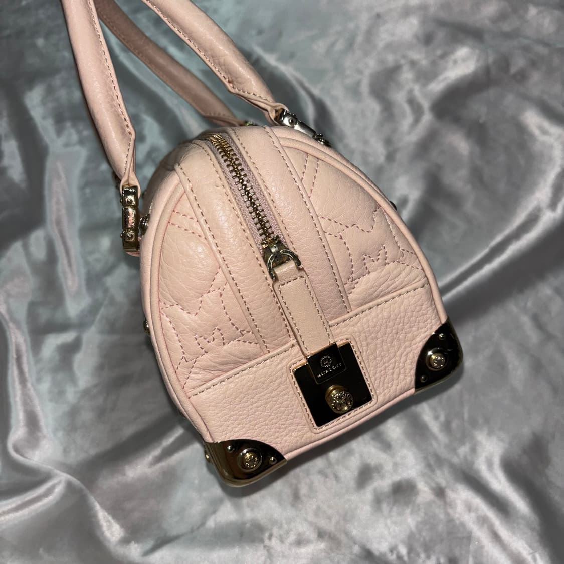 빈티지 메트로시티 핑크 퀄팅 토트백 가방 / 갸루 y2k 상품이미지6