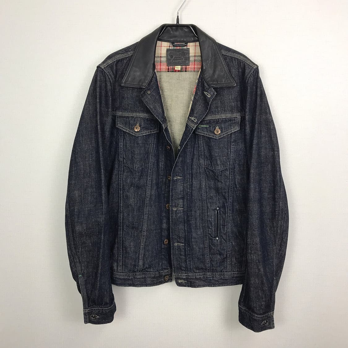 디젤 가죽 데님 트러커 자켓 남성XL 상품이미지2