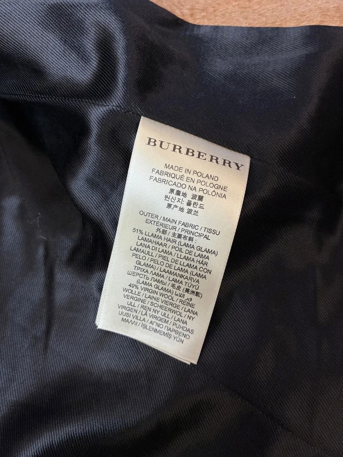 버버리 런던 라마 헤어 울 롱 코트 PN5419 상품이미지7