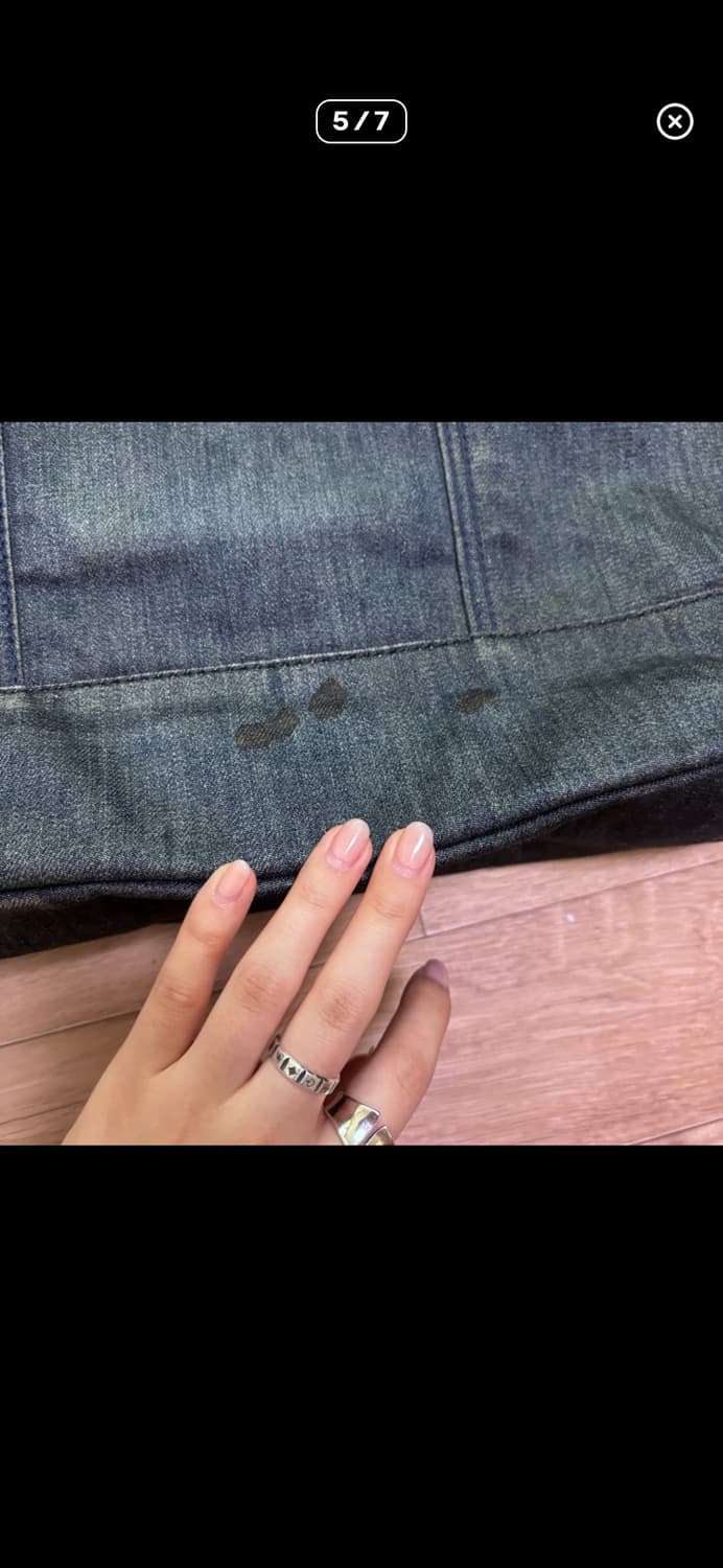 디젤 빈티지 진청 데님 토트백 상품이미지5