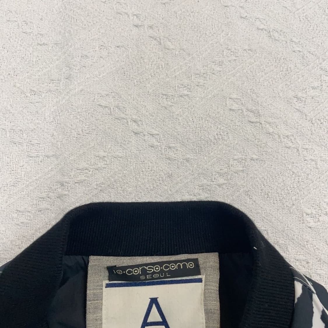 [95] 안드레아 폼필리오 기하학 봄버 항공자켓 상품이미지5