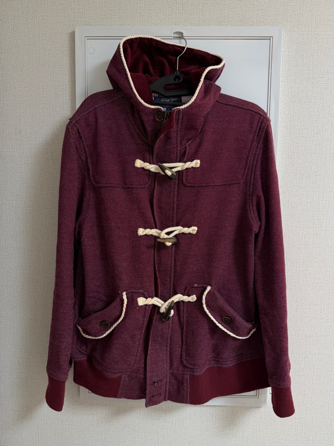 japanses vintage 떡볶이 코트 후드집업 상품이미지1