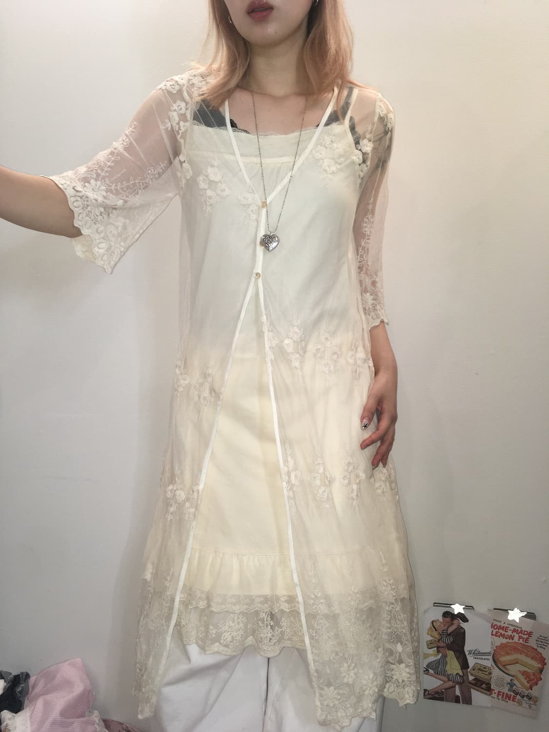 jpn vintage 페어리 레이스 자켓 상품이미지2