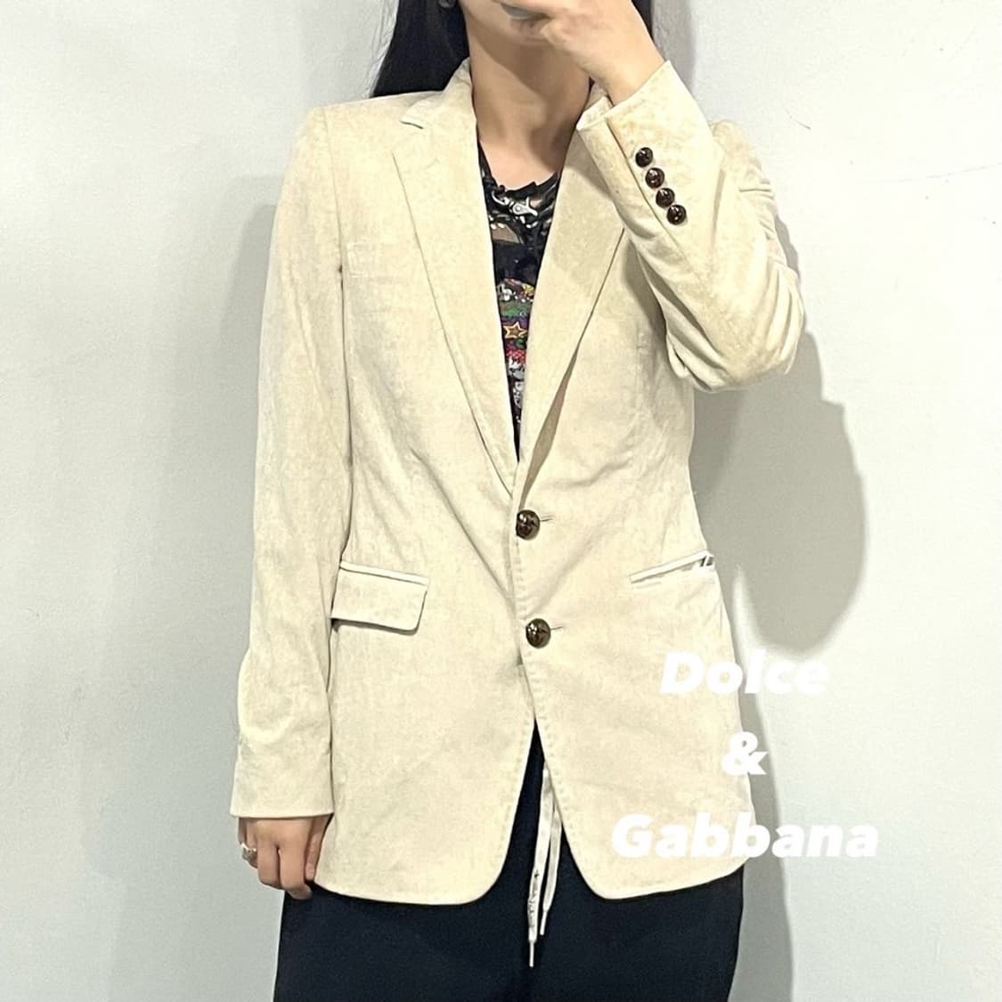 돌체앤가바나 스웨이드 블레이저 상품이미지1