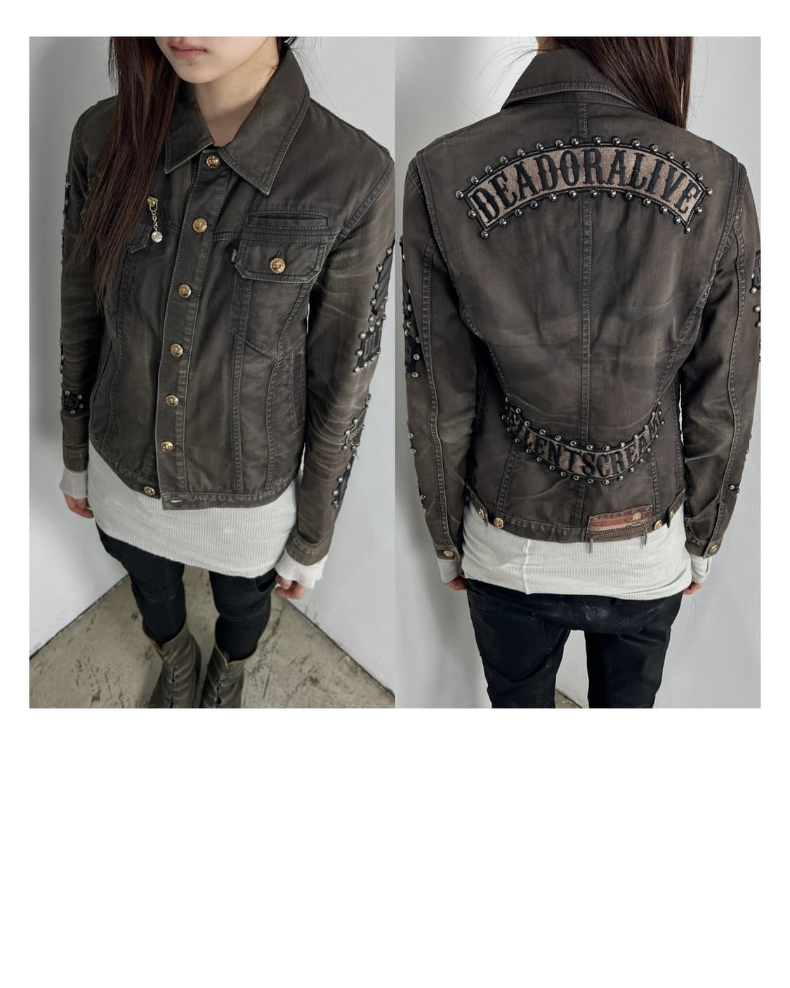 ROEN SKULL STUDDED JACKET 상품이미지1